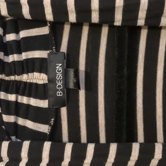 B Design Open Front Striped Lightweight Cardigan Size XL - Picture 2 of 3